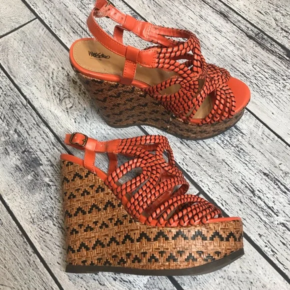 Mossimo wedges size 8 summer fun - Picture 5 of 11